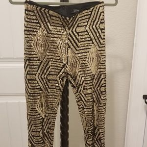 Sequin skinny pants